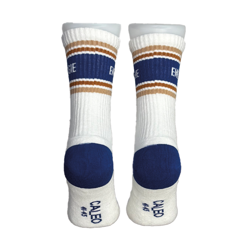 Chaussettes Mixte Signature Blanc - Bleu "Energie"