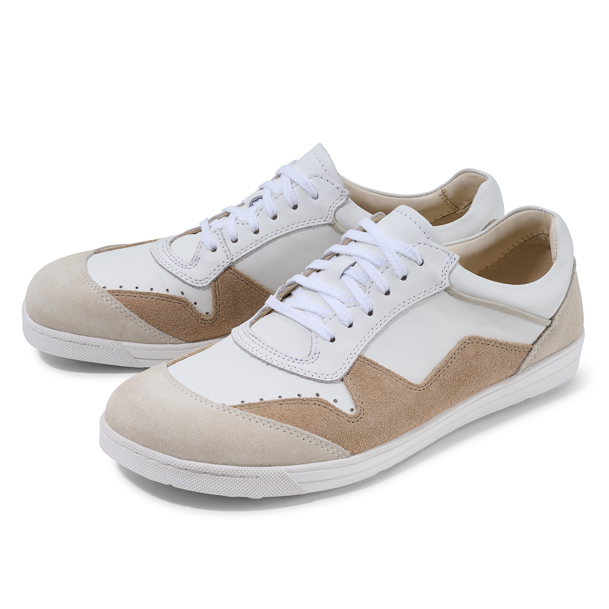 Basket Femme Alea Blanc - Beige