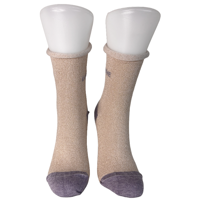 Chaussettes Mixte Signature Or métallisé "Love"