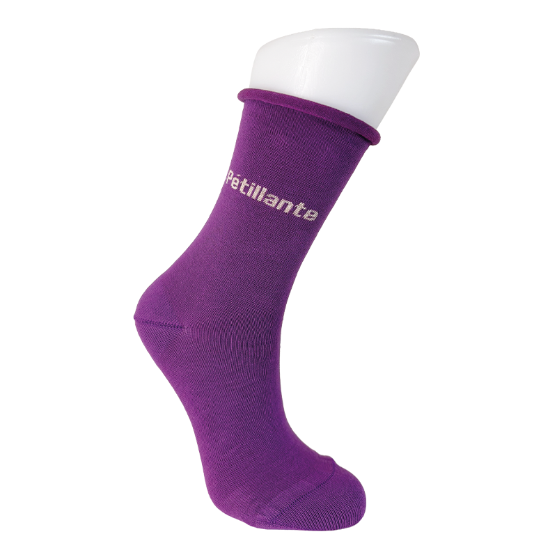 Chaussettes Mixte Signature Violet "Petillante"