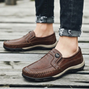 Tênis Masculino Slip On Confortável De Couro