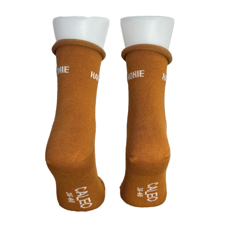 Chaussettes Mixte Signature Moutarde "Harmonie"