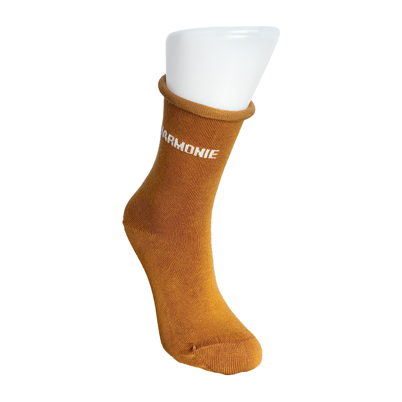 Chaussettes Mixte Signature Moutarde "Harmonie"