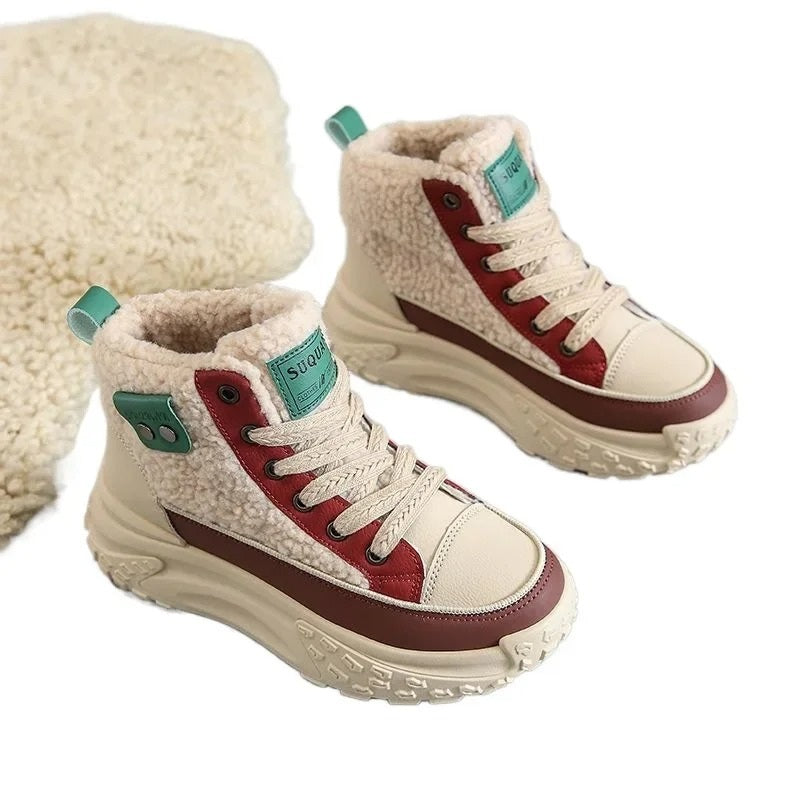 Bottes d’hiver femme en moumoute Podoways