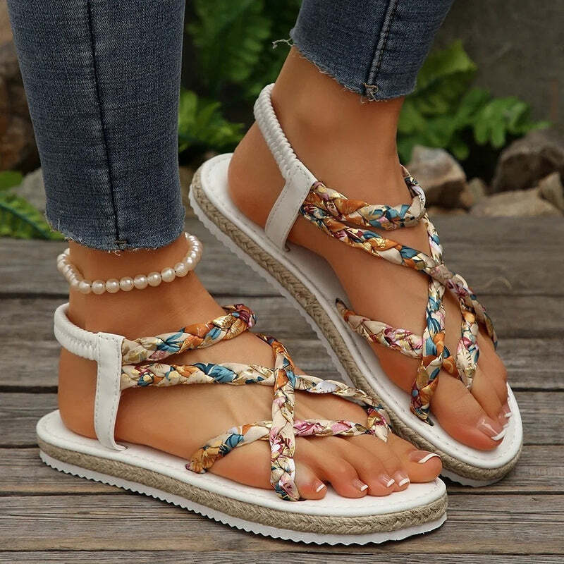 Espadrille avec elastique femme