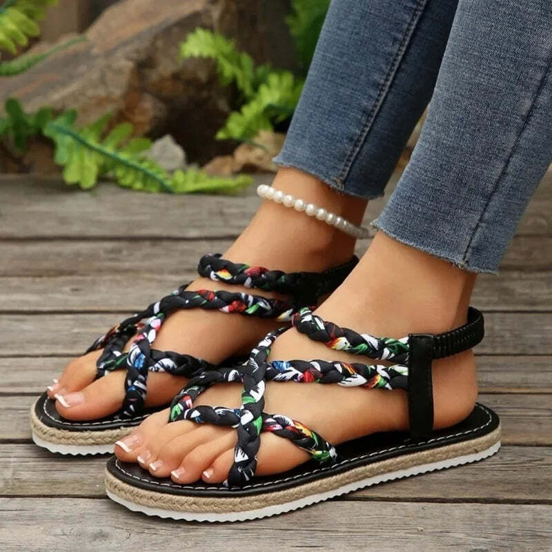 Espadrille avec elastique femme