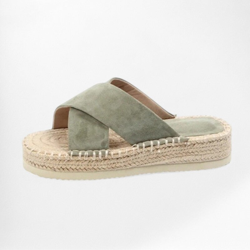 Espadrille verte femme