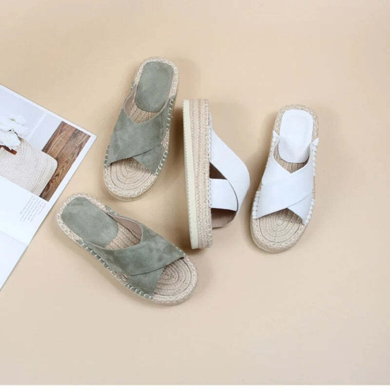 Espadrille verte femme