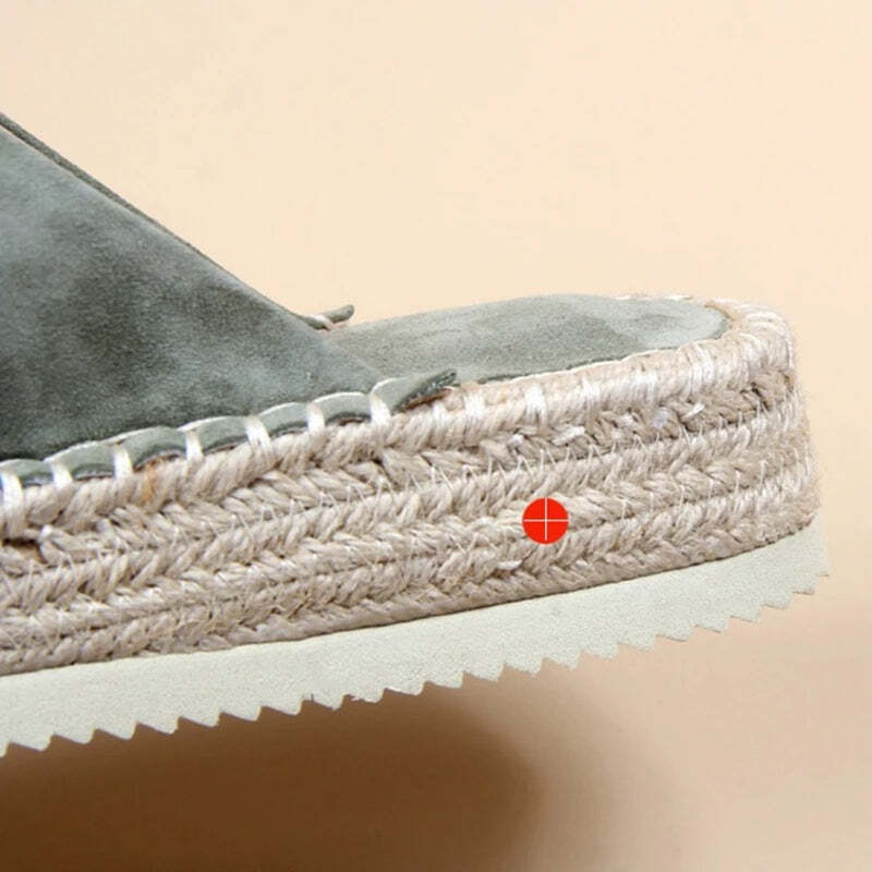 Espadrille verte femme