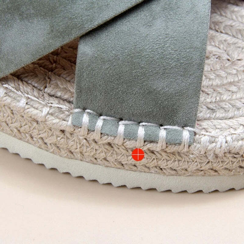 Espadrille verte femme